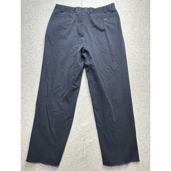 Lauren Ralph Lauren Other - Lauren Ralph Lauren Pants Mens 36x34 Navy Blue Pleated 100% Cotton Chino